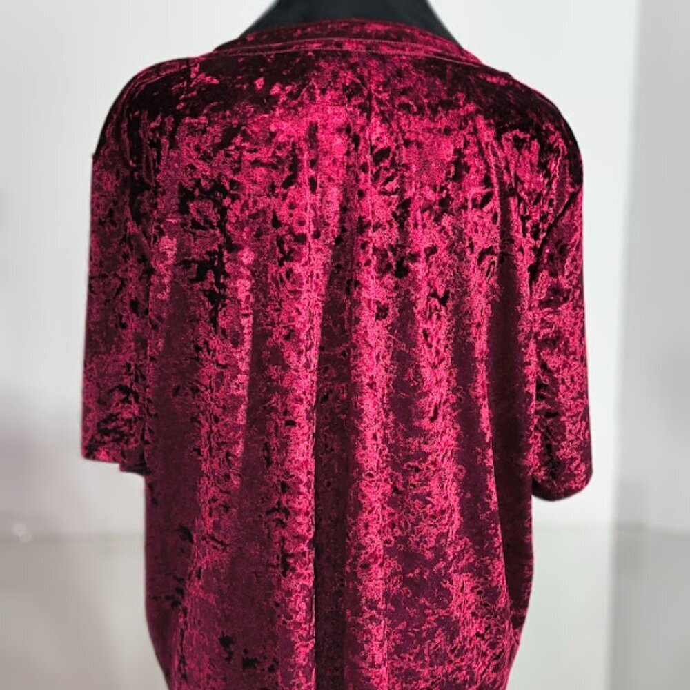 2017 Bludgeon Riffola Limited Def Leppard Concert Tee Burgundy Velour 3 X - Picture 4 of 8